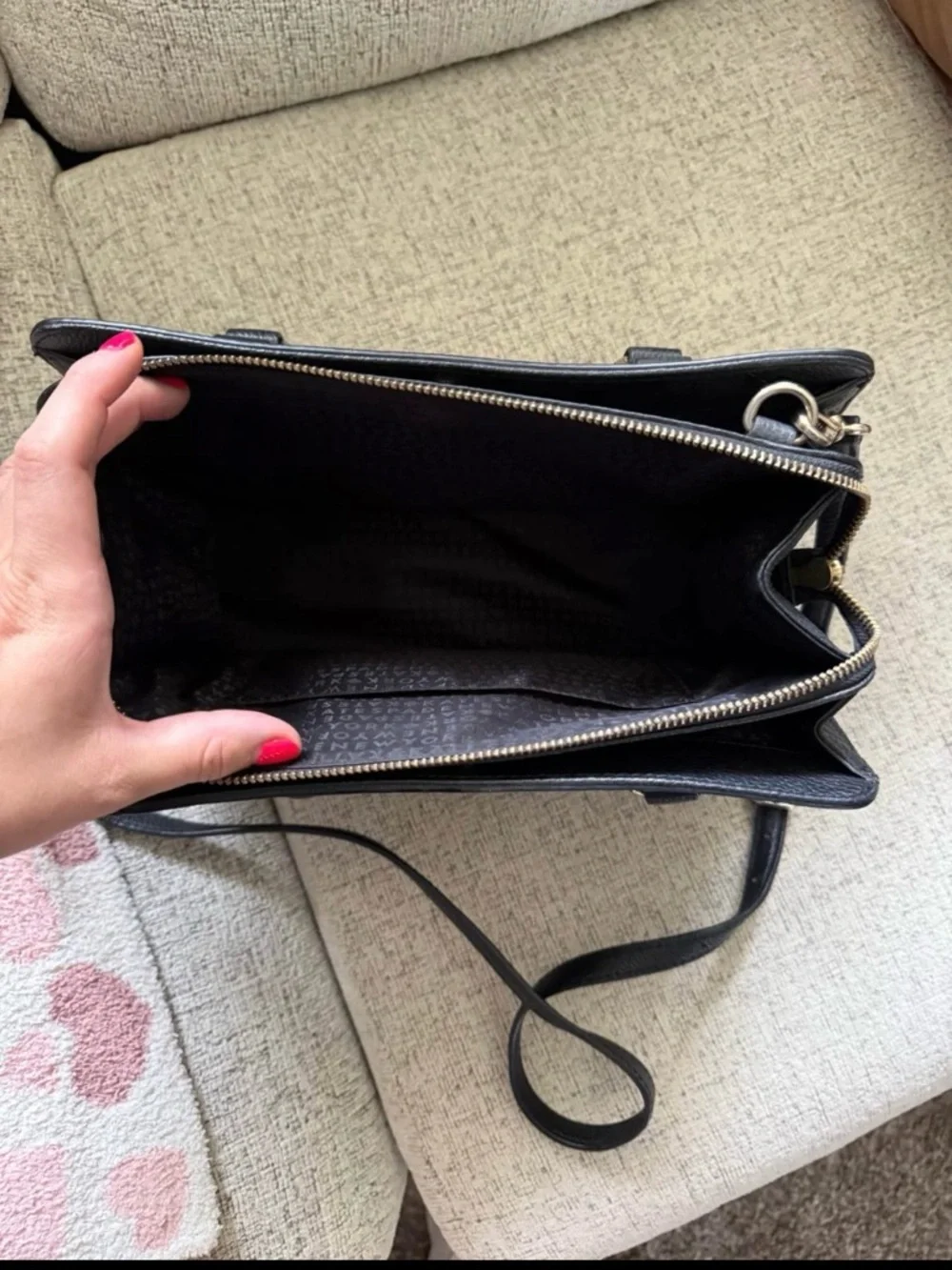 kate spade New York Black Leather Crossbody Satchel